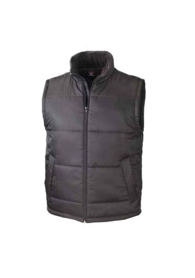 UNISEX BLACK PADDED WATER RESISTANT GILET Main Image